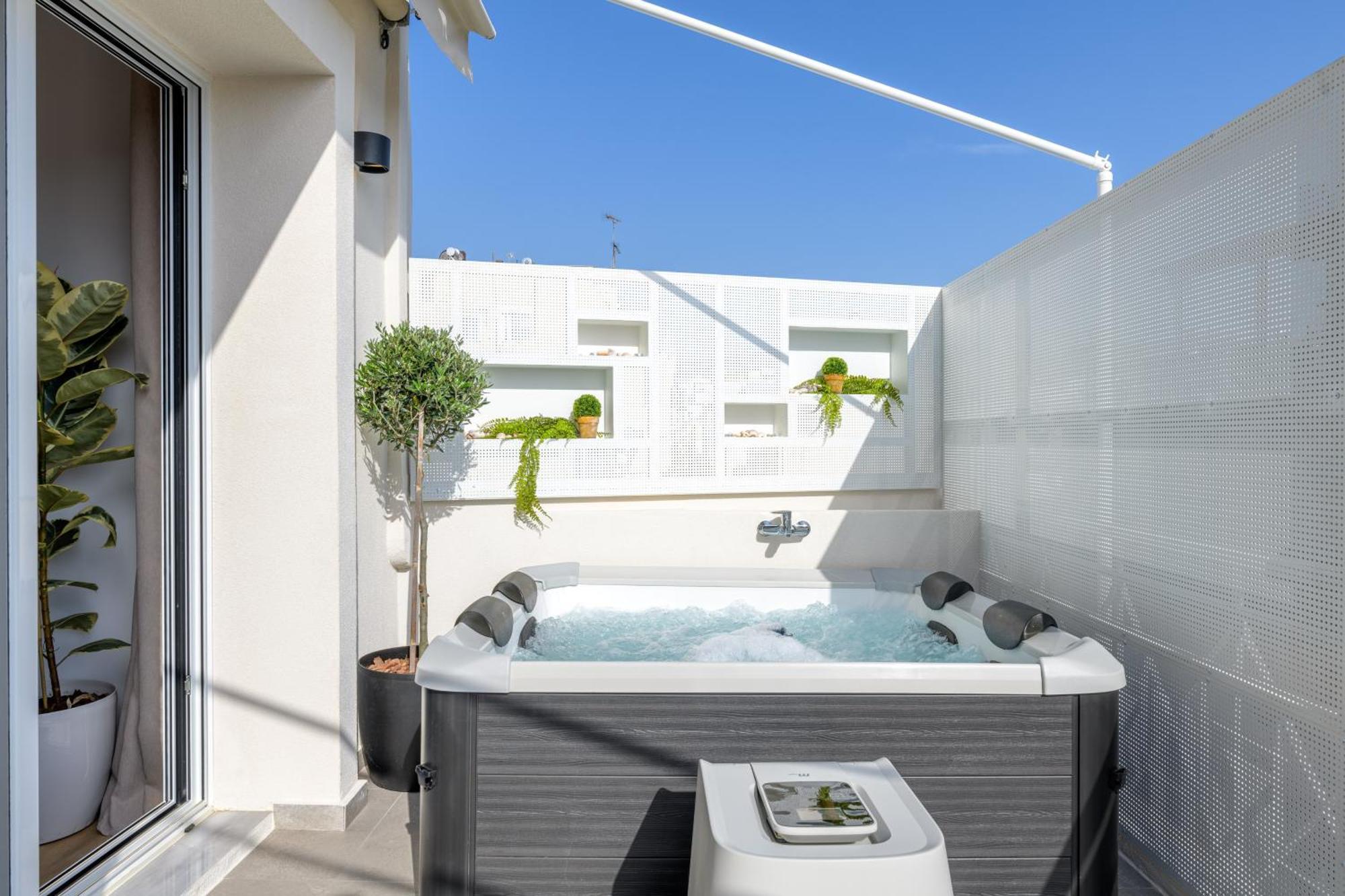 Central Sunny Loft With Plunge Pool Atene Esterno foto