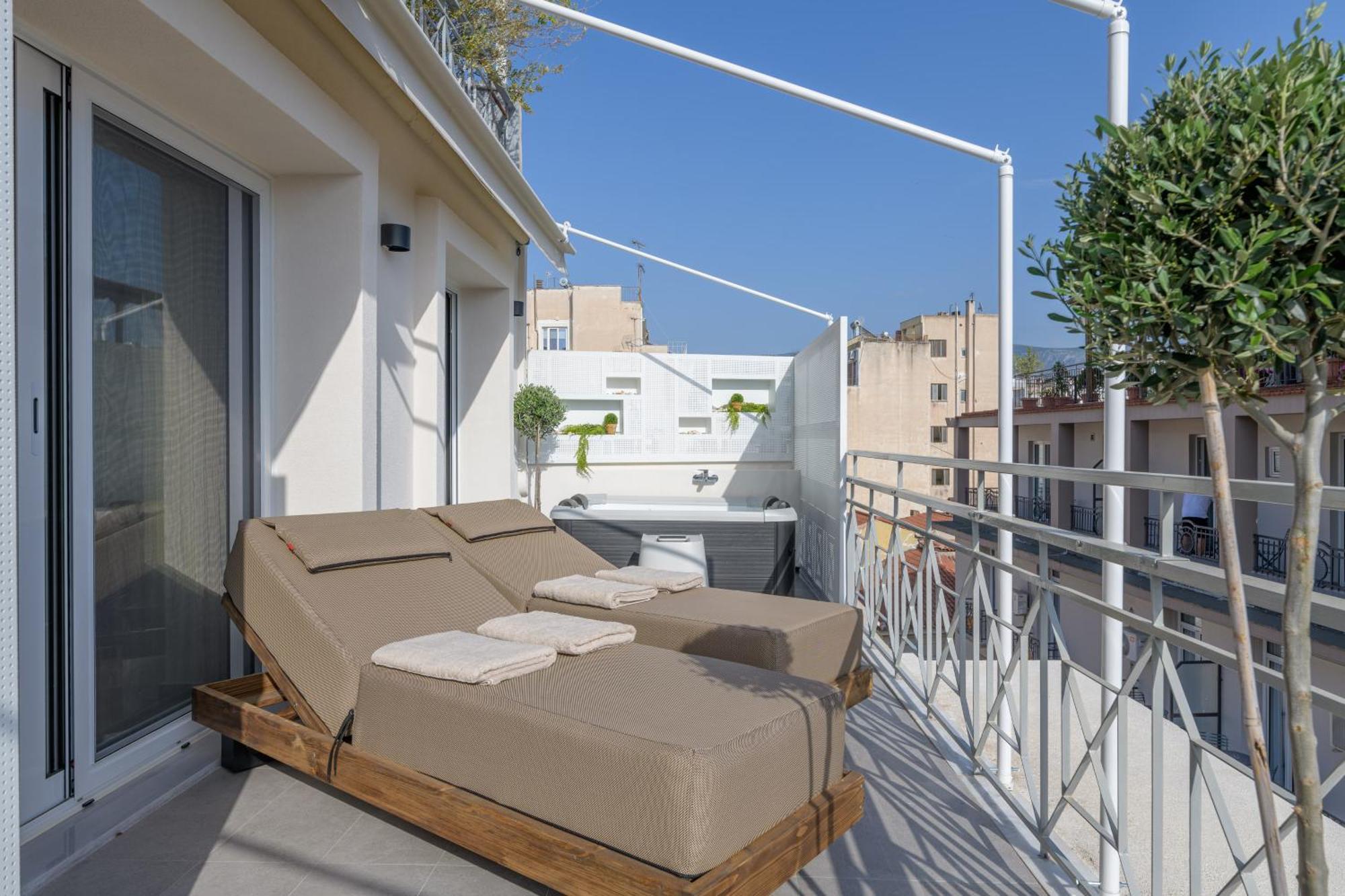 Central Sunny Loft With Plunge Pool Atene Esterno foto